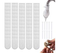 Splash Proof Tap Mesh Strainer - 50 Piece Secure Elastic Collar Pack, Capture Heavy Sediment Particles, Soften Daily Water Streams, Protect Bathroom Vanity Basins, Sink Filtration Sleeves |