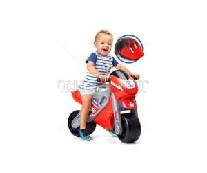 Splash-Toys FEBER - PORTEUR MOTO 2 RACING RED + CASQUE
