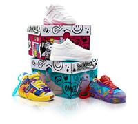 Splash Toys SNEAK'ARTZ SHOEBOX Bleue et Fuschia - Loisirs créatifs-Design et personnalise tes Baskets-Dès 5 Ans