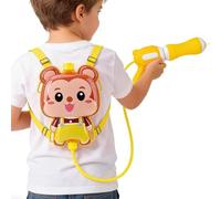 Splash Water, Backpack Animal Shooter Set, 9.06inch Portable Squirt with Pullout, Sturdy Abs Toy, Cartoon Animal with Backpack Style, Family Pool Garden Play