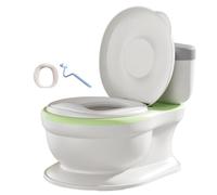 Splashproof Potty Training Toilet for Kids, Adjustable Potty Training Seat, Toilet Trainer with Safety Features, Non Slip Child Friendly Potty Seat 15.35x11.42x13.78" for Kids Boys and Girls
