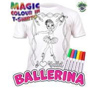 Splat Planet Ballerine Licorne T-Shirt À Colorier Magique avec 10 Stylos Magiques Lavables - Colorez Votre T-Shirt, Colorez Et Lavez Et Recolorez (12-13 Years)
