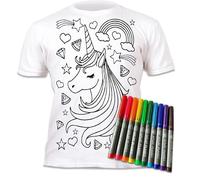 Splat Planet T-Shirt Unicorn Stars, coloriage Magique avec 10 feutres lavables Non Toxiques - Coloriez Votre t-Shirt, lavez et recolorez (FR/ES, Âge, 12 Ans, 13 Ans, Taille Normale)