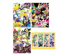 Splatoon 1 , 2 , 3 Ikasu Art Book 3 Books set with Chibichara Pose