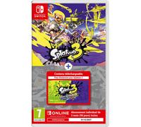 Splatoon 3 + Pass d'extension Code de téléchargement + 1 Abonnement individuel de 3 mois au service de Nintendo Switch Online