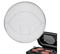 Splatter Shield - 12In Stainless Steel Fine Mesh Double-Layer Splatter Screen | Splash Guard for Frying Pan Air Fryer Accessories Durable Oil Resistant Kitchen Tool