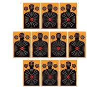 Splatter Targets - 10 Pack Reactive Paper, High Visibility Bullet Hole Targets for Outdoor Practice, Competition, Daily Training, and Recreational, 18x12 inches