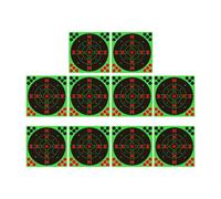 Splatter Targets - 8 inches Bright Fluorescent Stickers Game | 10-Piece Reactive Targets for Training, Practice, Backyard, Kids, Adults, Women, Men, Shooted Range, Outdoor Fun