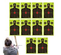 Splatter Targets, Paintball Sheet Paper, Sturdy Fluorescent Design, High Visibility Target Sheets for Outdoor Practice, Competition, Daily Training and Team Activities, 18x12 inches