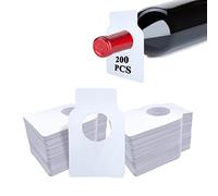 Spldsun 200 Pièces Étiquettes De Cave, Étiquettes Réutilisables Vin Étiquettes De Bouteille, De Vin Étiquettes Vierges, pour Bouteille De Vin Et Caves Blanc