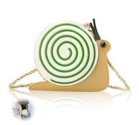 Spldsun Mini en PU Fermeture Éclair Paquet Cartoon Petit Format, Mini Portefeuille Pratique,Et Design Escargot Mignon, pour Usage Quotidien Scolaire Et Sortie, Taille Compacte Portée