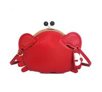 Spldsun Pochette Novel avec Boucle en Forme de Crabe, Sac Bandoulière Portefeuille Femme, Magnifiques Petits Pains au Crabe, L'aspect élégant du Crabe Rend ce Sac plein de Créativité et D'attrait