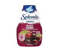 SPLENDA Gouttes énergisantes pour rehausseur d'eau liquide, sans sucre, zéro calorie, arôme naturel, mélange à boisson concentré, 10 ml par bouteille (cerise noire, 1 pièce)