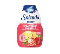 SPLENDA Gouttes énergisantes pour rehausseur d'eau liquide, sans sucre, zéro calorie, saveur naturelle, mélange à boisson concentré, 10 ml par flacon (fraise ananas, 1 pièce)