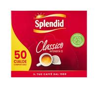 Splendid - ESE - 50 dosettes de café - Intensité 12 - Mélange expresso pour machine à filtre à dose unique - Goût fort et arôme grillé
