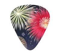 Splendid Fireworks 12 médiators par paquet, disponibles en 3 épaisseurs différentes, adaptés pour guitares électriques, ukulélés, etc.