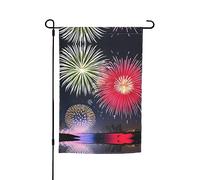 Splendid Fireworks Drapeau décoratif de jardin imprimé 30,5 x 45,7 cm - Drapeau de cour pour terrasse, balcon, jardin, pelouse