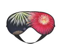 Splendid Fireworks Masque doux pour les yeux Unisexe Confortable et respirant Convient pour le repos quotidien Aide à entrer rapidement dans le sommeil profond