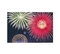 Splendid Fireworks Puzzle horizontal en bois de 1000 pièces pour se détendre et améliorer les compétences et la concentration