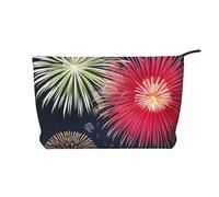 Splendid Fireworks Trousse à maquillage tendance en velours côtelé avec fermeture éclair, convient pour les voyages, le camping et une utilisation quotidienne