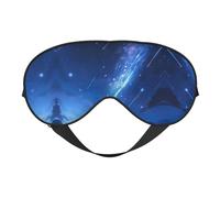 Splendid Masque pour les yeux avec imprimé étoiles, masque de sommeil soyeux pour homme et femme, pour le sommeil et la relaxation