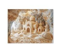 Splendide mosquée Orientale près du Rocher，Puzzle 1000 Pièces Puzzle pour Adultes Puzzle Coloré 1000 Pièces Adultes, Puzzles Classiques Puzzle en Papier 1000 Pièces（50x70cm）-AA56