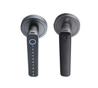 Splenssy Serrure de porte intelligente à empreinte digitale, Serrure de porte d'entrée biométrique sans clé à empreinte digitale, 4 façons déverrouillées Tuya BT Connexion APP Mot de passe