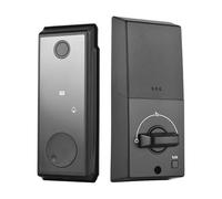 Splenssy Smart Lock Serrure de porte tactile sans clé WiFi TY APP empreinte digitale mot de passe 5 méthodes de déverrouillage Serrure de porte en alliage d'aluminium pour portes de bureau et de