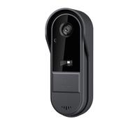 Splenssy Sonnette de porte intelligente sans fil - Caméra vidéo intelligente - Objectif grand angle - Interphone visuel bidirectionnel - Vision nocturne - Réveil à un bouton - Pour villa, maison,