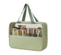 Splicing Makeup Bag, Large-Capacity Travel Cosmetic Organizer, Portable Waterproof Storage Pouch for Facial Care & Small Things, Ideal for Travel Or Daily Use, 11.81x8.46x3.94in