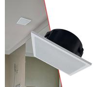 Splin Support de Plafond intégré Compatible avec Haut-Parleur Intelligent Alexa Echo Pop, Echo Dot 4e et 5e génération, Amazon et HomePod Mini, Apple, Pro Light, modèle carré intégré (Blanc)