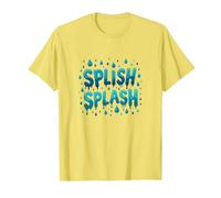 Splish Splash Gouttes d'eau pour s'amuser l'été T-Shirt, Homme, Citron, XXL
