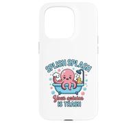 Splish Splash Octopus Your Opinion is Poubelle Baignoire Coque pour iPhone 15 Pro