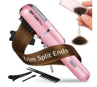 Split Ender Mini Tondeuse à Cheveux Fourchus sans fil pour pointes fourchues sèches, abîmées et cassantes (Fonctionne avec piles AAA, Light Pink)