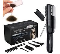 Split Ender Pro Salon professionnelle sans fil pour pointes fourchues sèches, abîmées et cassantes noire