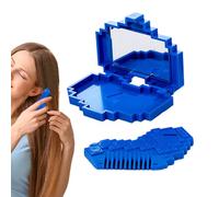 Split Ends Hair Trimmer - Bang Scissors Comb for Daily Grooming | Heart Shaped Dead Ends Cutter with Built-In Mirror, Compact Styling Tool for Travel Outdoor Home Quick Hair Maintenance Routine