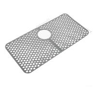 Split Silicone Sink Mat 72cm Non-Slip Hollow Drain Board | To 230°C, Modular Detachable Design, Quick-draining Holes, Protects Countertops, Easy To Clean