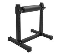 Split Squat Stand - Scooter à jambes simples - Système de tabouret bulgare pour l'équilibre et la puissance des jambes - Hauteur réglable sur 9 niveaux - Charge de 200 kg - Acier Q235 - Noir - 51 x 66