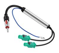 Splitter Adaptateur Antenne Autoradio 30cm Amplificateur Double Fakra vers Prise Din Connecteur Câble Adaptateur Récepteur pour FM Am Autoradio Stéréo D'autoradio/Unité de Tête GPS