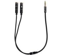 Splitter adaptateur casque micro 3,5 mm - PC PS4 Xbox ONE Switch - Noir - Straße Game ® G