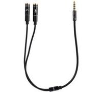 Splitter adaptateur casque micro pour manette Sony Playstation 4 PS4 - Straße Game ® Noir G