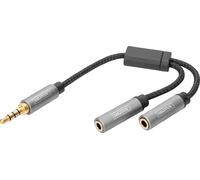 Splitter audio 3,5 mm jack - 2x 3,5 mm femelle DIGITUS