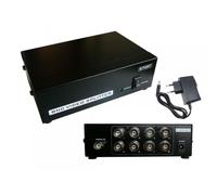 SPLITTER BNC 8 PORTS - Duplique le flux vidéo d'une source BNC vers 8 sorties Simultanées