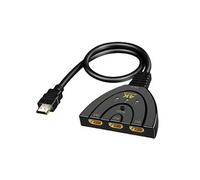 Splitter Câble HDMI 3 en 1: Qualité 4K et Flexibilité Maximale - PC Lecteur DVD Blu-ray - PS3 PS4 PS5 - Xbox One 360 Nintendo Switch sur TV Moniteur