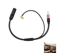 Splitter Dab Autoradio SMB vers Din, Câble Adaptateur Din SMB pour Autoradio Adaptateur Répartiteur Antenne Dab+ FM pour Voiture, Câble ISO et SMB, Diviseur Antenne Radio Compatible Dab Dab+ DMB-A