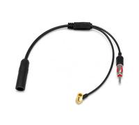 Splitter Dab Compatible avec Blaupunkt Pioneer Clarion Alpine, Antenne Voiture Splitter SMB vers DIN Mâle Câble Antenne FM/AM Radio Auto Amplificateur Signal Connecteur Autoradio pour Dab Dab+ DMB-A