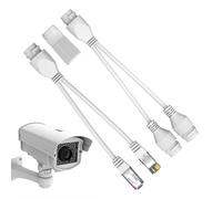 Splitter de communication avec câble - Adaptateur de deux sacs RJ45, extension Gigabit LAN | PoE Power-Power compatible de conception hautement fiable, outil de réseau stable qui prend en charge les