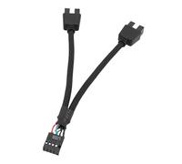 Splitter de l'en-tête USB - Double câble d'extension mâle à 9 broches - Câbles de séparateurs féminins masculins à double USB, Cable et extension - carte mère-broche USB2.0 Splitteurs en nylon tre
