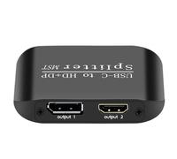 Splitter de Type C - Adaptateur USB C Hub, connecteur à Double câble | Extension d'affichage à Double écran, Gadget Portable et Stable, Station d'accueil pour Ordinateur Portable/Ordinateur de burea