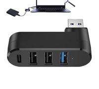 Splitter du Port | Hub U S B 4 Portes rotables | Expores Multi-Port d'ordinateur Portable et Voitures | Cliptateurs compacts, faciles à Utiliser, idéaux pour connecter Plusieurs appareils